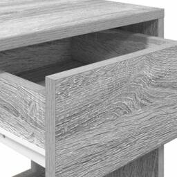 Berkfield Home Durable Bedside Cabinets with Drawer 2 pcs Grey Sonoma 35x34x66.5 cm - thumbnail 9