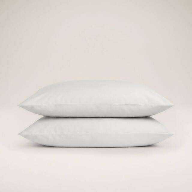 Bedable Sateen Cotton Pillowcase Pair 480 Thread Count in Grey - Size: Standard Pillow Case - image 1