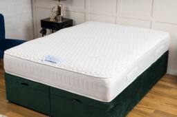 UK Bed Furniture Dorcet Pocket 1000 Mattress in White - Size: Single - thumbnail 1