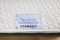 UK Bed Furniture Dorcet Pocket 1000 Mattress in White - Size: Single - thumbnail 4