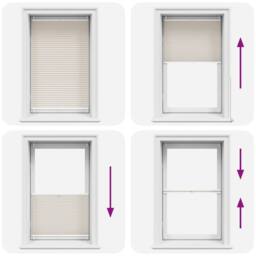 Berkfield Home Plisse Blind 90x100cm Creme in Cream - Size: 90x100 cm - thumbnail 6