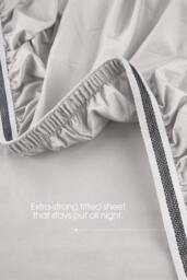 Bedable Sateen Bedding Bundle (Bedding Set + Duvet + 2 Pillows) in Grey - Size: Double - thumbnail 7