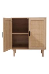 H&O Direct Rattan Sideboard with Double Doors in Brown - thumbnail 5