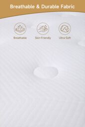 Living and Home Plush Supportive Mattress with Quilted Top in White - Size: Double - thumbnail 5