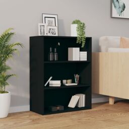 Berkfield Home Hanging Wall Cabinet Black 69.5x32.5x90 cm - thumbnail 3