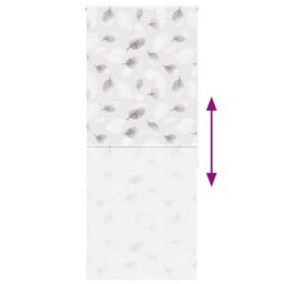 Berkfield Home Shower Roller Blind 110x240 cm Fabric Width 106 cm in Grey - thumbnail 5