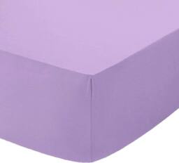 "Homes-Linen 180 Thread Count 16""/40cm Extra Deep Non Iron Fitted Sheet in Lilac - Size: Super King" - thumbnail 2