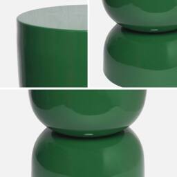 sweeek Coffee table, side table, bedside table, metal with glossy finish in Dark Green - thumbnail 8