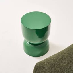sweeek Coffee table, side table, bedside table, metal with glossy finish in Dark Green - thumbnail 6