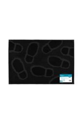 JVL Footprint Scraper Rubber Pin Doormat 40x60cm in Black - Size: 40 cm x 60 cm - thumbnail 6