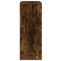 Berkfield Home Book Cabinet Smoked Oak 66x31x80 cm Engineered Wood in Brown - Size: 66 x 31 x 80 cm - thumbnail 5