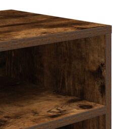 Berkfield Home Book Cabinet Smoked Oak 66x31x80 cm Engineered Wood in Brown - Size: 66 x 31 x 80 cm - thumbnail 7