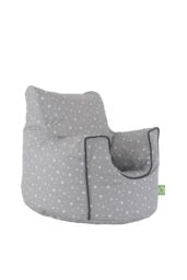 Bean Lazy Cotton Grey Stars Bean Bag Arm Chair Toddler Size - Size: Small - thumbnail 2