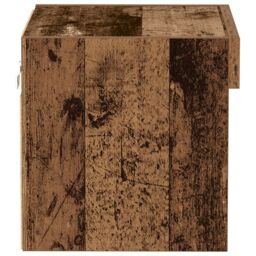 Berkfield Home Wall Cabinet with LED Lights Old Wood 40x30x30 cm in Brown - Size: 40 x 30 x 30 cm - thumbnail 6