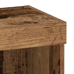Berkfield Home Wall Cabinet with LED Lights Old Wood 40x30x30 cm in Brown - Size: 40 x 30 x 30 cm - thumbnail 8