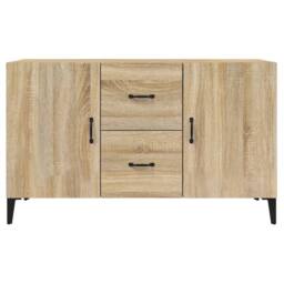 Berkfield Home Sideboard Sonoma Oak 100x36x60 cm Engineered Wood in Brown - Size: 100 x 36 x 60 cm - thumbnail 5