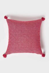 Homescapes Malda Handwoven Red Geometric Kilim Cushion - Size: 45 cm x 45 cm - thumbnail 3