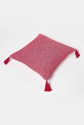 Homescapes Malda Handwoven Red Geometric Kilim Cushion - Size: 45 cm x 45 cm - thumbnail 5