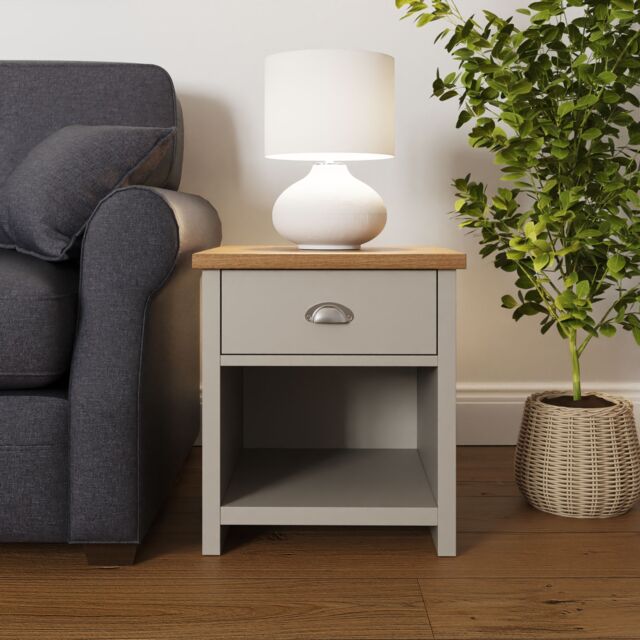 GFW Lancaster Lamp Table in Grey - image 1