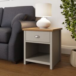 GFW Lancaster Lamp Table in Grey - thumbnail 2
