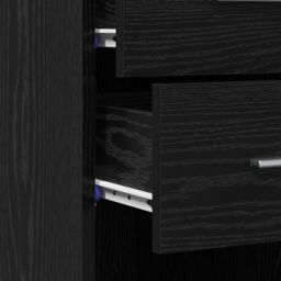 Berkfield Home Highboard Black Oak 30x42, 5x185 cm Engineered Wood - thumbnail 9
