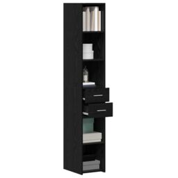 Berkfield Home Highboard Black Oak 30x42, 5x185 cm Engineered Wood - thumbnail 3
