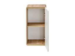 Vente-unique Bathroom Tall Unit - Natural & White - L35 X W32 X H68 Cm - ARUBA in Light Oak - thumbnail 5