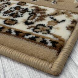 runrug Hallway Carpet Runner Rug - Soft & Comfy, 9mm - 'Traditional' in Tan - Size: 60 cm x 150 cm - thumbnail 4