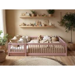 Flair Imogen Small Double Toddler Bed in Pink - thumbnail 1