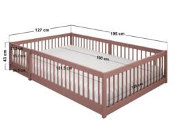 Flair Imogen Small Double Toddler Bed in Pink - thumbnail 5