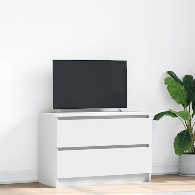 Berkfield Home TV Cabinet White 80x35x54 cm Engineered Wood - Size: 80 x 35 x 54 cm - image 1