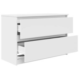 Berkfield Home TV Cabinet White 80x35x54 cm Engineered Wood - Size: 80 x 35 x 54 cm - thumbnail 5