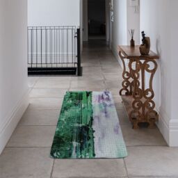 Benjamin Tate Design Classic Green Countryside Runner Rug in Natural - Size: 67 cm x 230 cm - thumbnail 3