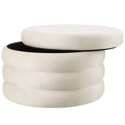 tectake Storage Stool Altu in Cream
