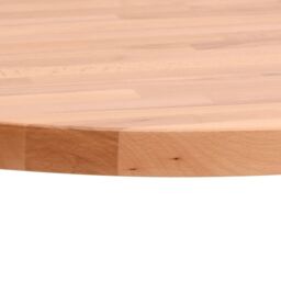 Berkfield Home Table Top Ã˜70x2.5 cm Round Solid Wood Beech in Brown - Size: 70x2.5 cm - thumbnail 3