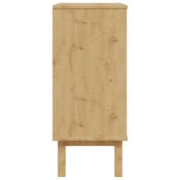 Berkfield Home Beautiful Drawer Cabinet OTTA 76.5x39.5x90cm Solid Wood Pine in Light Brown - Size: 76.5x39.5x90 cm - thumbnail 7