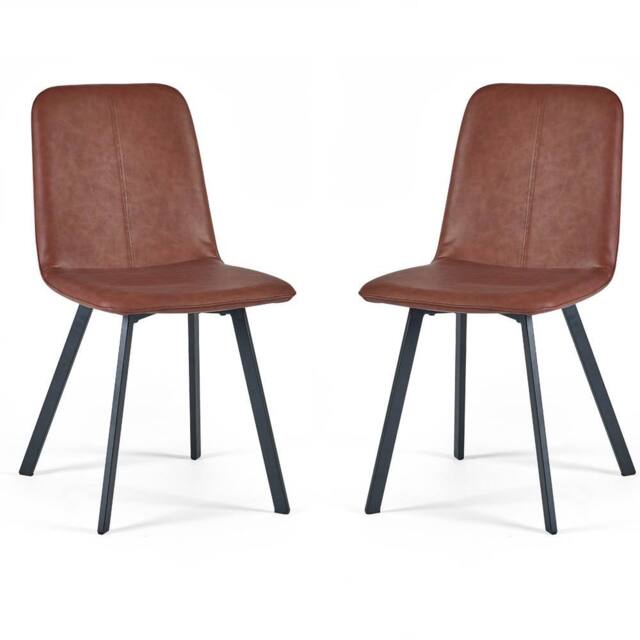 Cheshire Helmsley Premium Antique Brown Dining Chairs - Set of 2 in Dark Brown - image 1