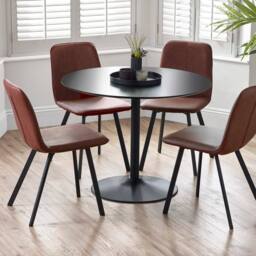Cheshire Helmsley Premium Antique Brown Dining Chairs - Set of 2 in Dark Brown - thumbnail 7