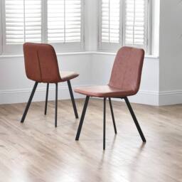 Cheshire Helmsley Premium Antique Brown Dining Chairs - Set of 2 in Dark Brown - thumbnail 4