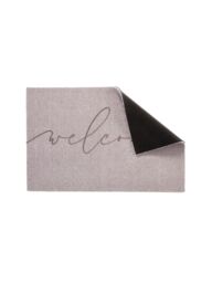 Artsy Mats Taupe Welcome Indoor Washable Doormat 60x40cm - Size: 40 cm x 60 cm - thumbnail 4
