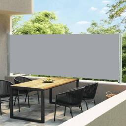 Berkfield Home Patio Retractable Side Awning 600x160 cm Grey - thumbnail 2
