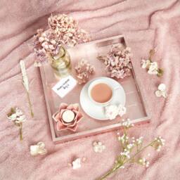 OHS Ultra Soft Flannel Fleece Throw Blanket in Baby Pink - Size: 200 cm x 240 cm - thumbnail 2