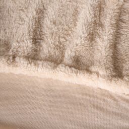 OHS Teddy Fleece Thermal Fitted Bed Sheet in Stone - Size: Single Fitted - thumbnail 4