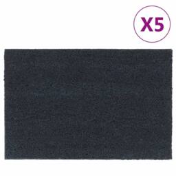 Berkfield Home Durable Door Mats 5 pcs Dark Grey 40x60 cm Tufted Coir - thumbnail 2