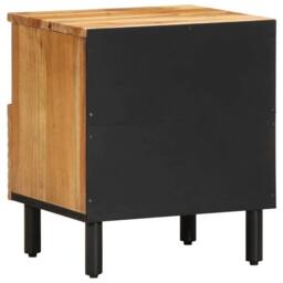 Berkfield Home Bedside Cabinet 40x33x46 cm Solid Wood Acacia in Brown - Size: 40 x 33 x 46 cm - thumbnail 5
