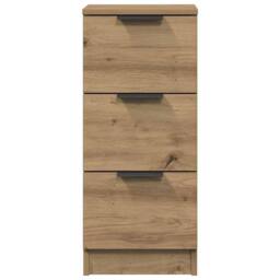 Berkfield Home Sideboards 2 pcs Artisan Oak 30x30x70 cm Engineered Wood in Brown - Size: 30 x 30 x 70 cm - thumbnail 6