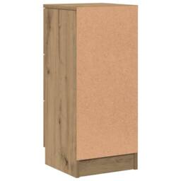 Berkfield Home Sideboards 2 pcs Artisan Oak 30x30x70 cm Engineered Wood in Brown - Size: 30 x 30 x 70 cm - thumbnail 8