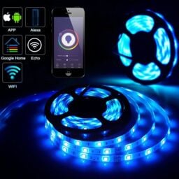 ENER-J Smart Wi-Fi RGB LED Strip Light Kit 5m IP65 12V in White - Size: 25 cm diameter x 19 cm high - thumbnail 3