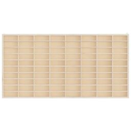 Berkfield Home Wall Display Cabinet with 80 Compartments 80x4.5x40.5 cm in Brown - thumbnail 4