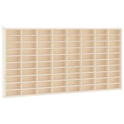Berkfield Home Wall Display Cabinet with 80 Compartments 80x4.5x40.5 cm in Brown - thumbnail 2